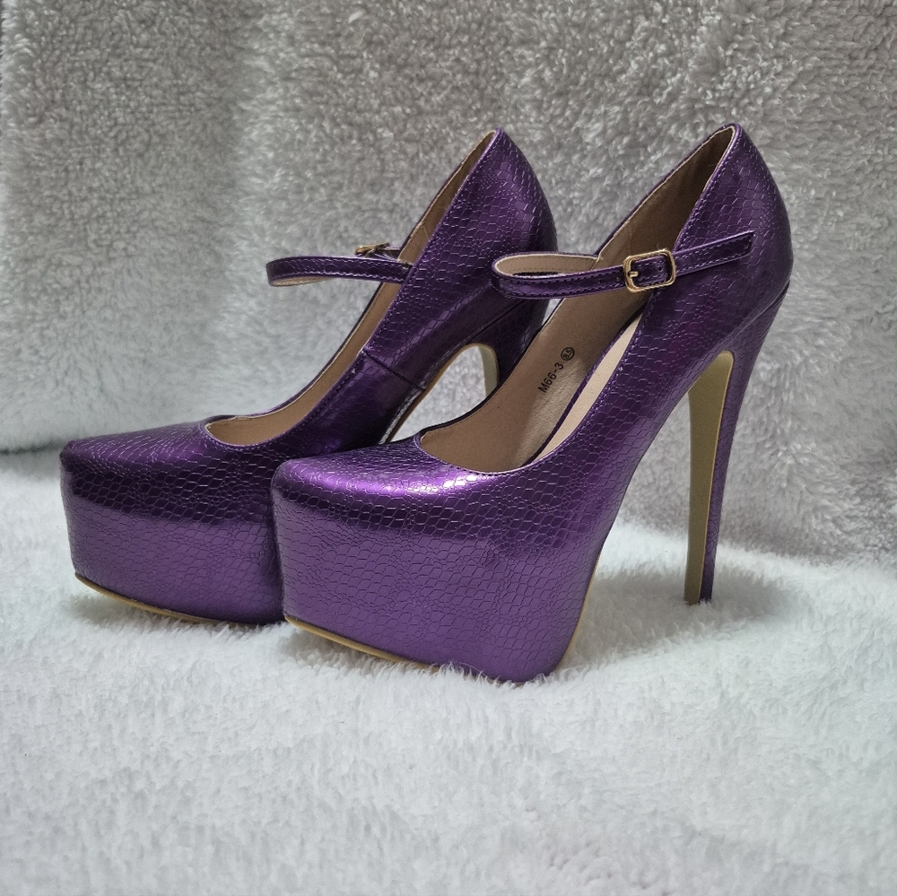 Purple Platform Heels